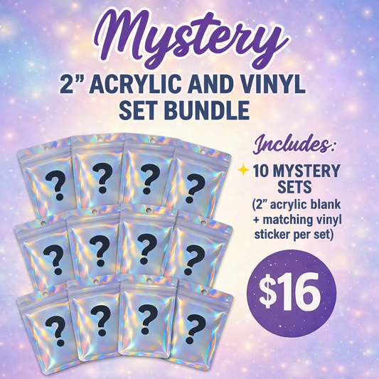 Mystery 2 inch Acrylic Blank and Vinyl Set