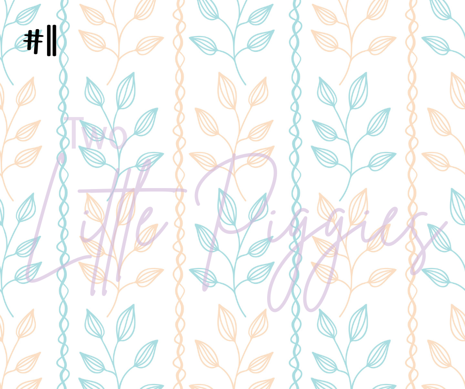 Printed Vinyl - Springtime Flowers
