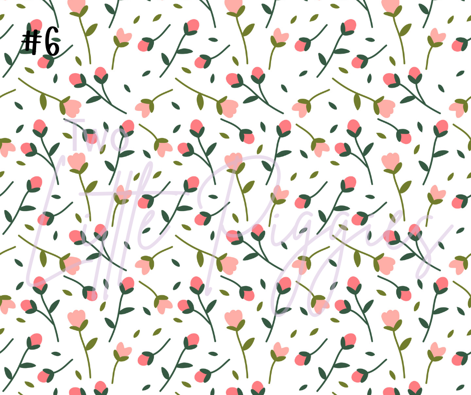 Printed Vinyl - Spring Floral