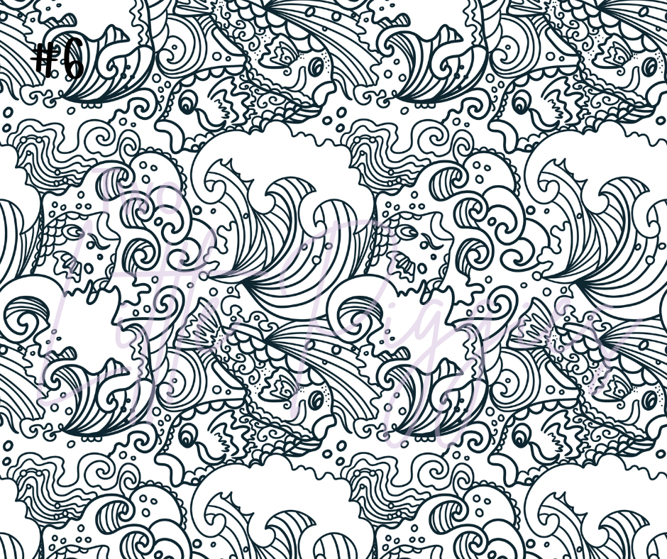 Printed Vinyl - Japanese Patterns