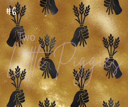 Printed Vinyl - Virgo - Black and Gold