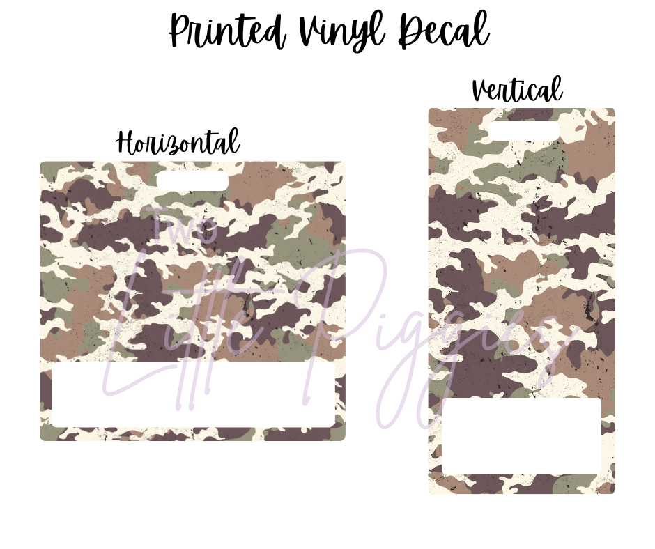 Printed Vinyl - Distressed Camo