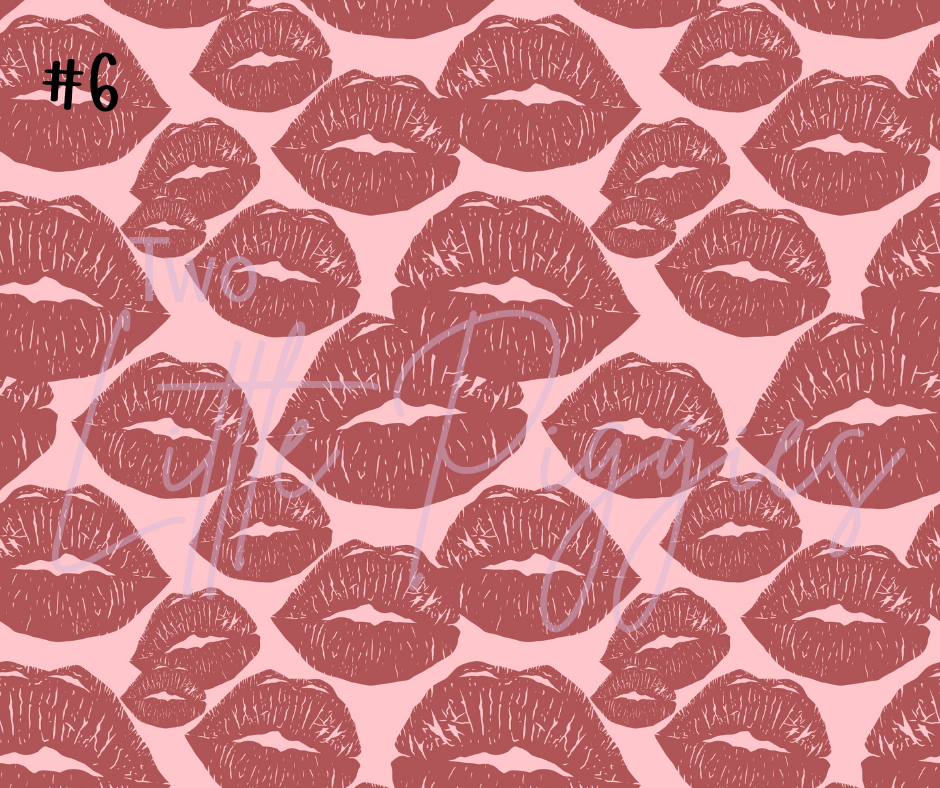 Printed Vinyl - 4th of July - Cherry Lips
