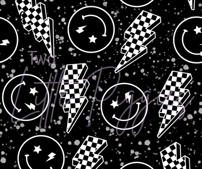 Printed Vinyl - Checkered Punk