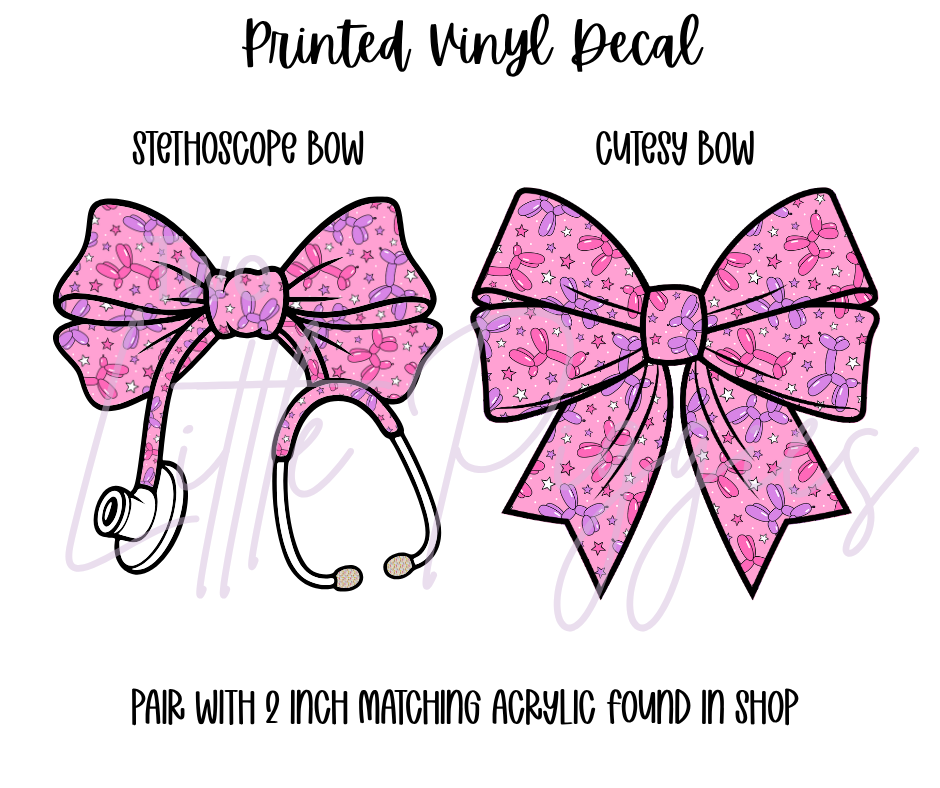 Printed Vinyl - Balloon Dogs