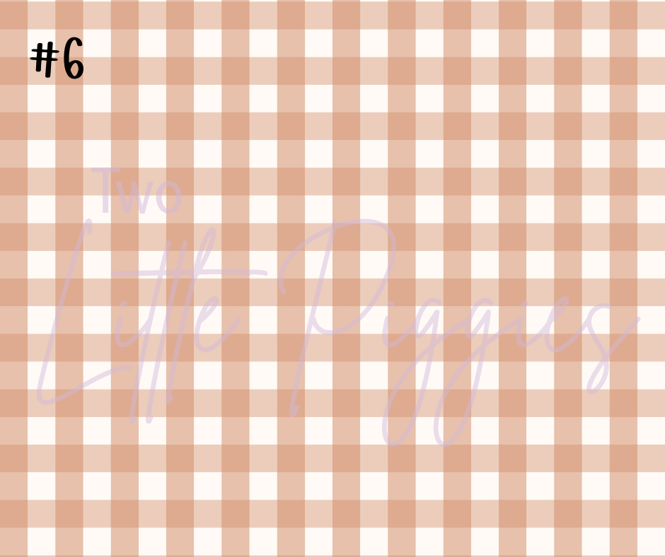 Printed Vinyl - Checkers - Fall
