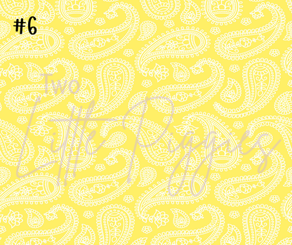 Printed Vinyl - Pastel Paisley