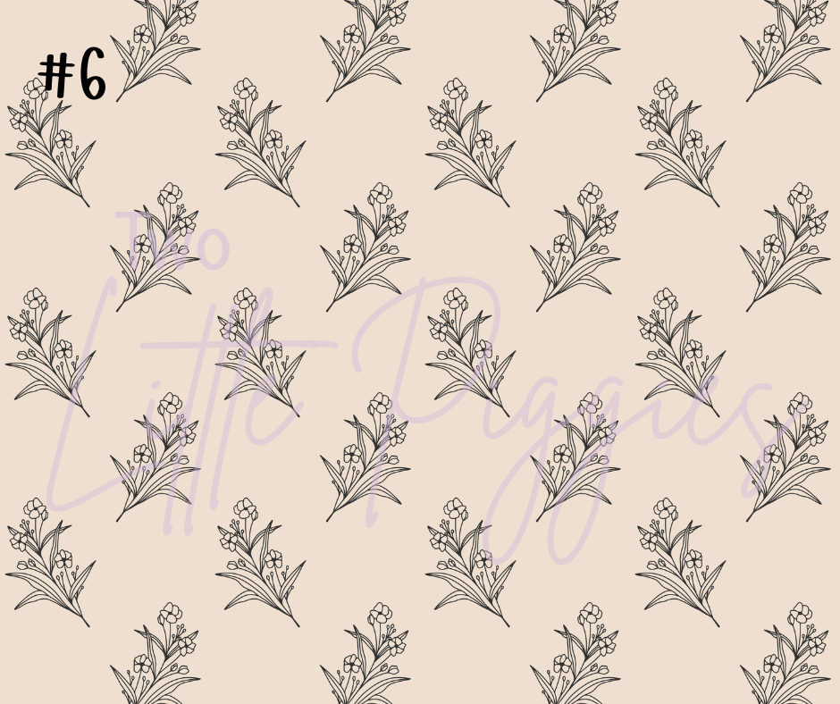 Printed Vinyl - Onyx and Ivory