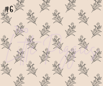 Printed Vinyl - Onyx and Ivory