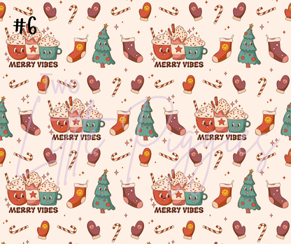 Printed Vinyl - Groovy Christmas