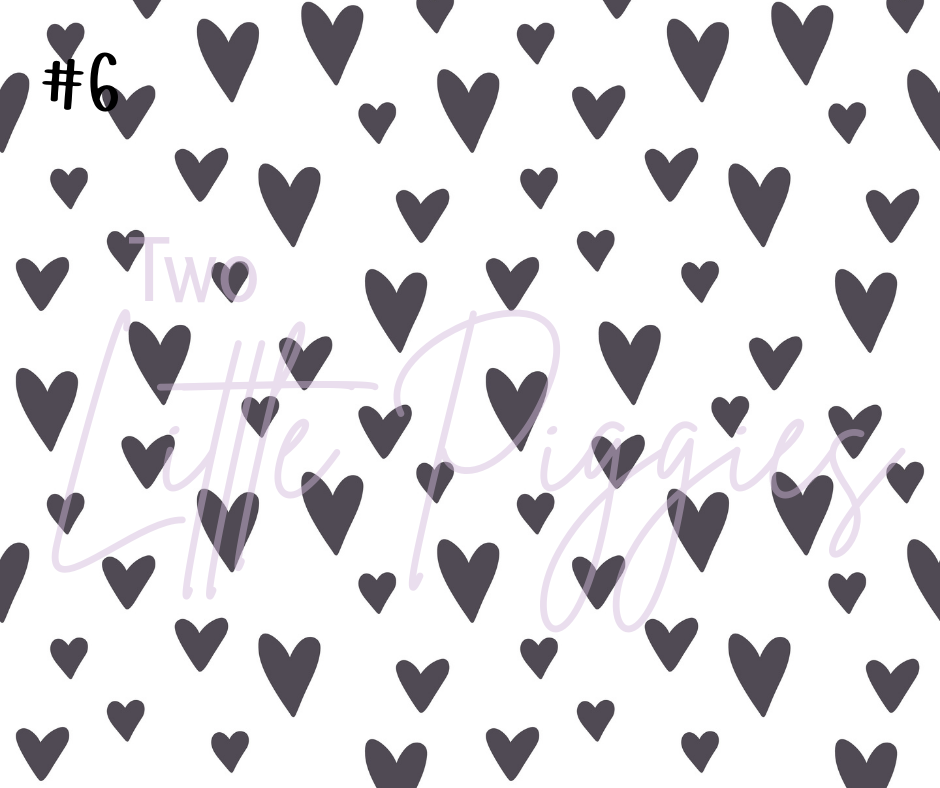 Printed Vinyl - Valentine Hearts