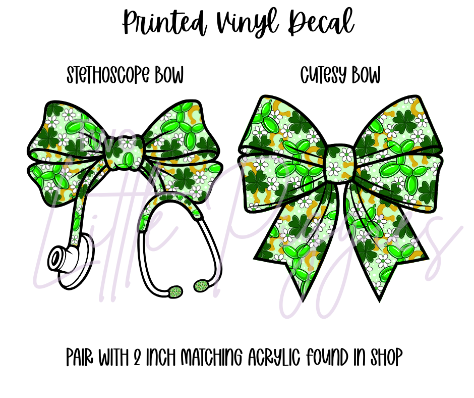 Printed Vinyl - St. Patrick's - Balloon Dog