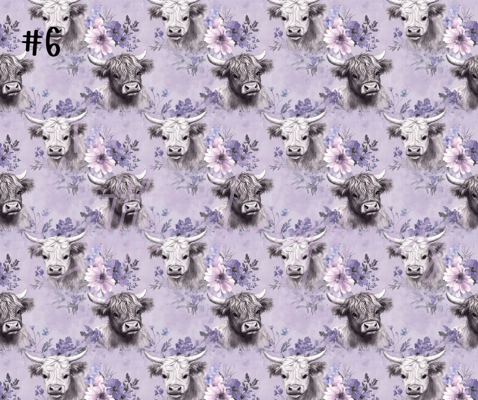 Printed Vinyl - Highland Cows