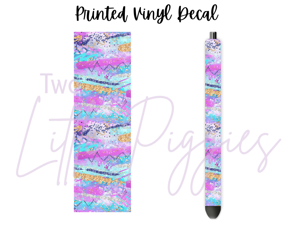 Printed Vinyl - Electric Skies