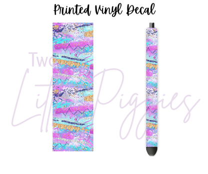 Printed Vinyl - Electric Skies