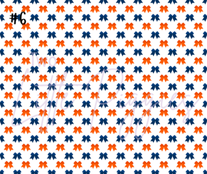 Printed Vinyl - Cheer - Navy and Orange