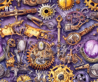 Printed Vinyl - Colorful Steampunk