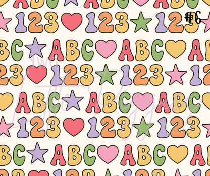 Printed Vinyl - Groovy Back to School