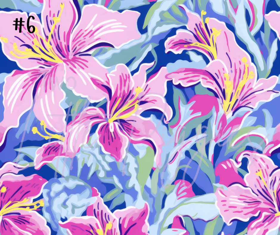 Printed Vinyl - Preppy Lily