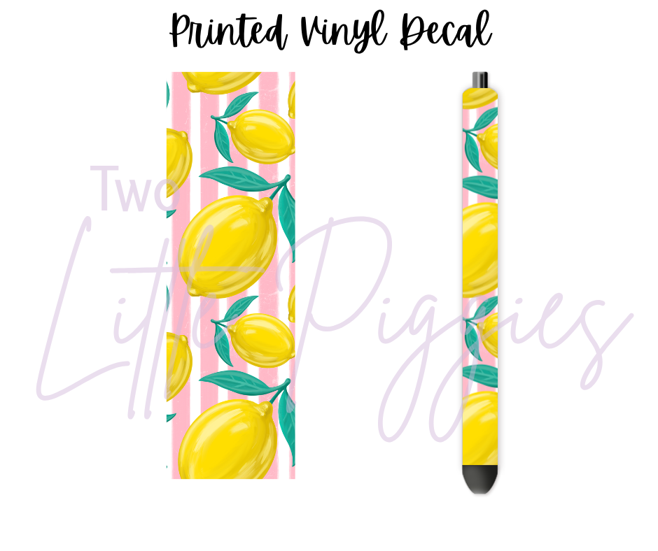 Printed Vinyl - Striped Fruit
