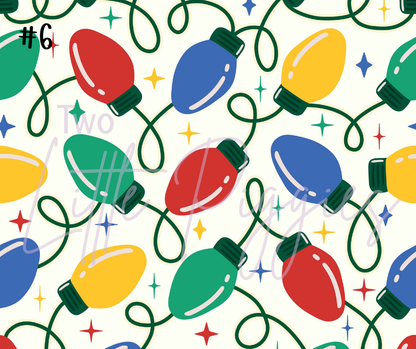 Printed Vinyl - Christmas Lights