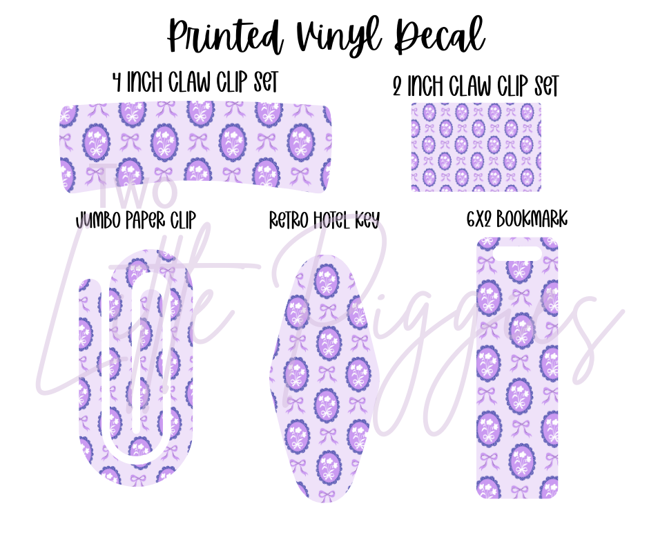 Printed Vinyl - Coquette Flowers