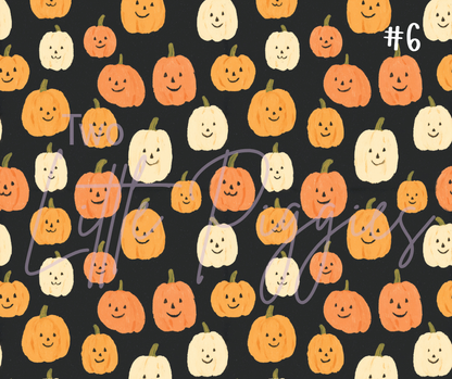 Printed Vinyl - Pastel Halloween Doodle