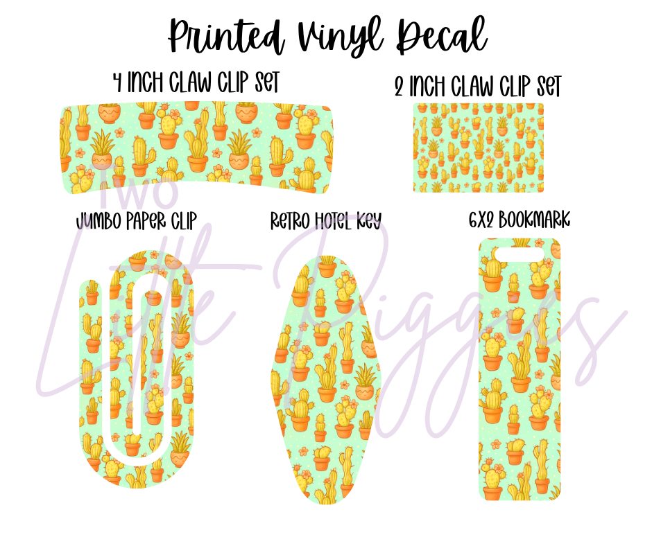 Printed Vinyl - Pretty Cactus