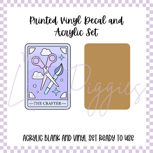 Printed Vinyl and Acrylic Set - The Crafter Card