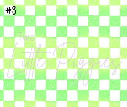 Printed Vinyl - Distressed Checkers