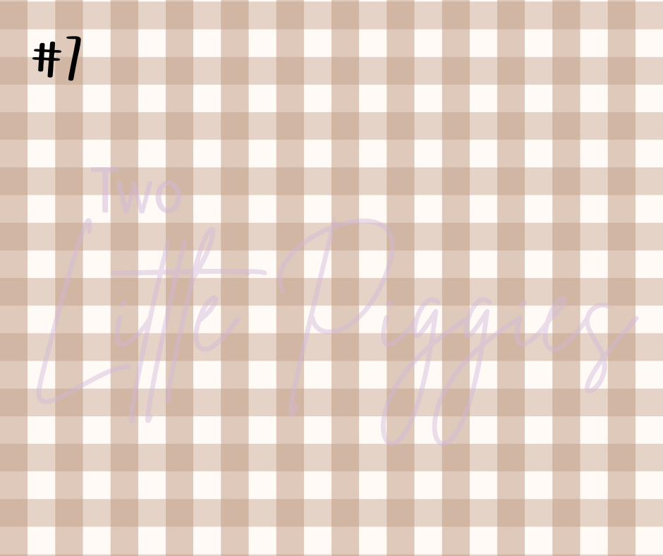 Printed Vinyl - Checkers - Fall