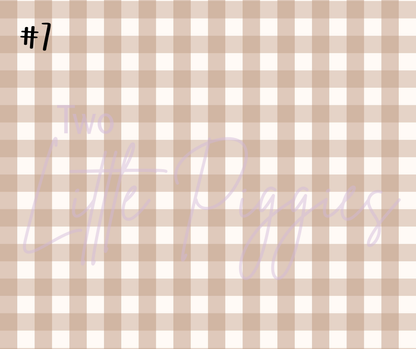 Printed Vinyl - Checkers - Fall