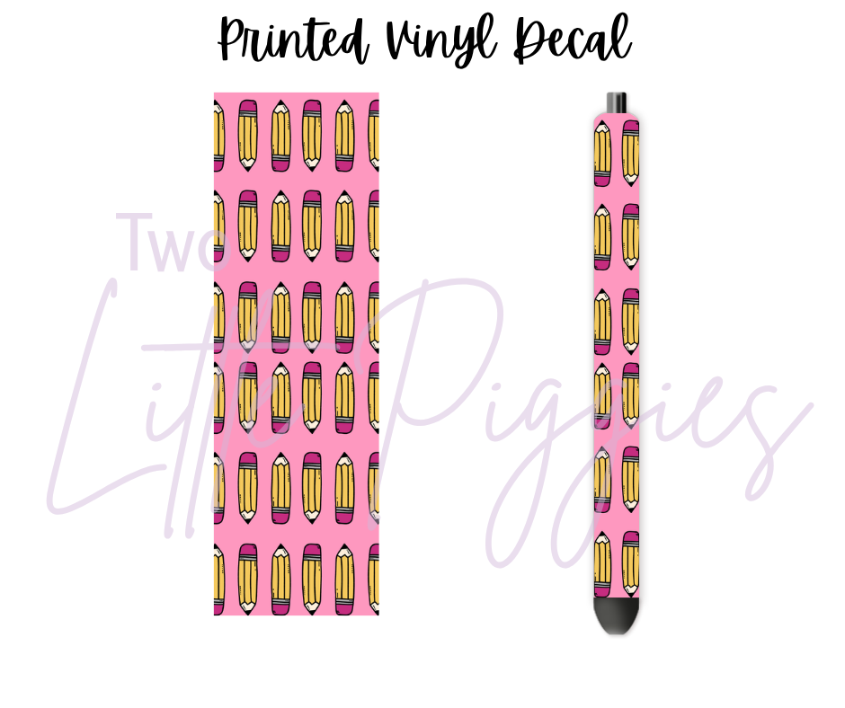 Printed Vinyl - Boho School Pink
