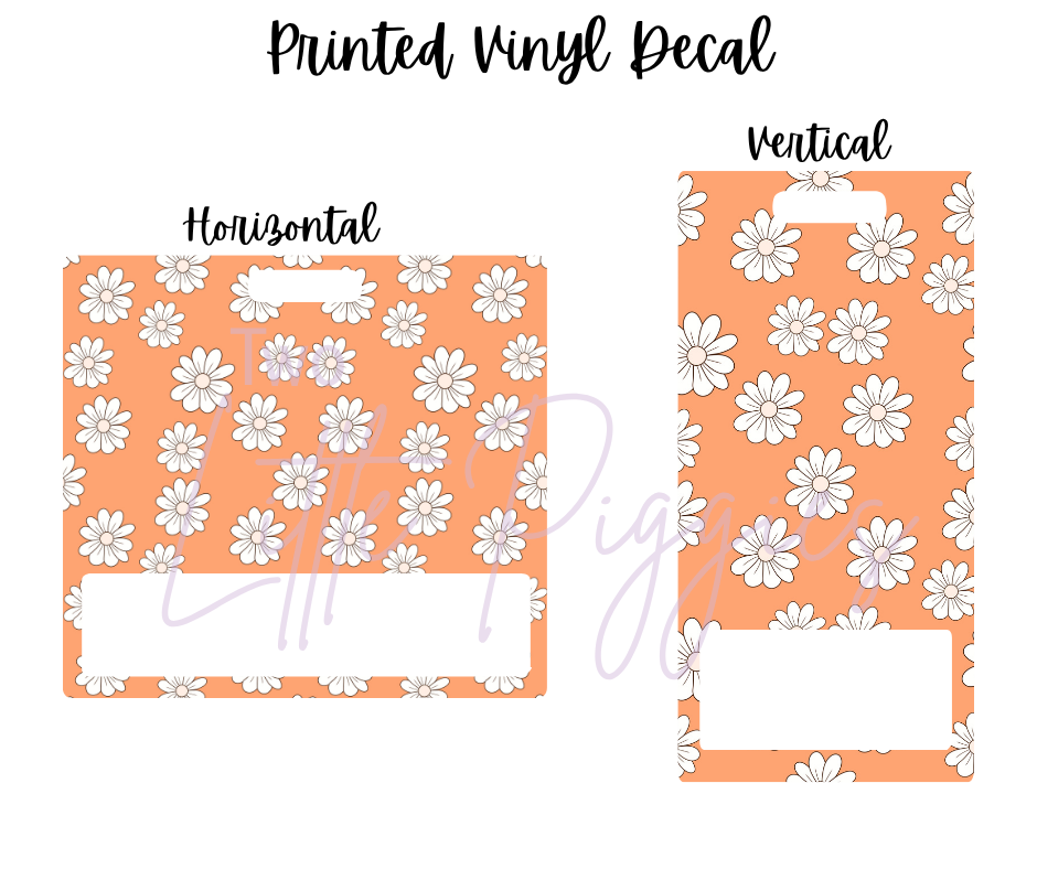 Printed Vinyl - Boho Orange and Pink