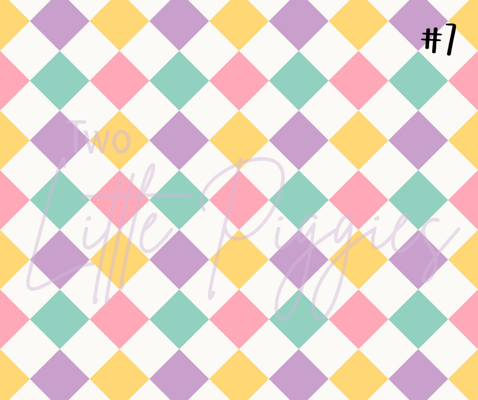 Printed Vinyl - Back to School - Pastel