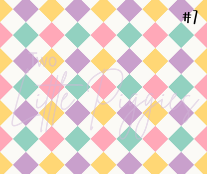 Printed Vinyl - Back to School - Pastel
