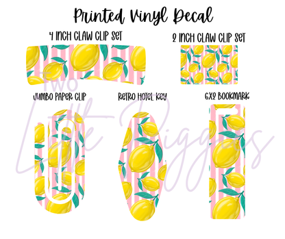Printed Vinyl - Striped Fruit