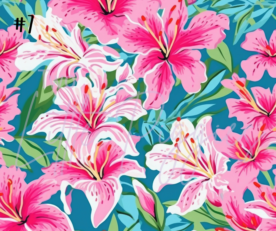 Printed Vinyl - Preppy Lily