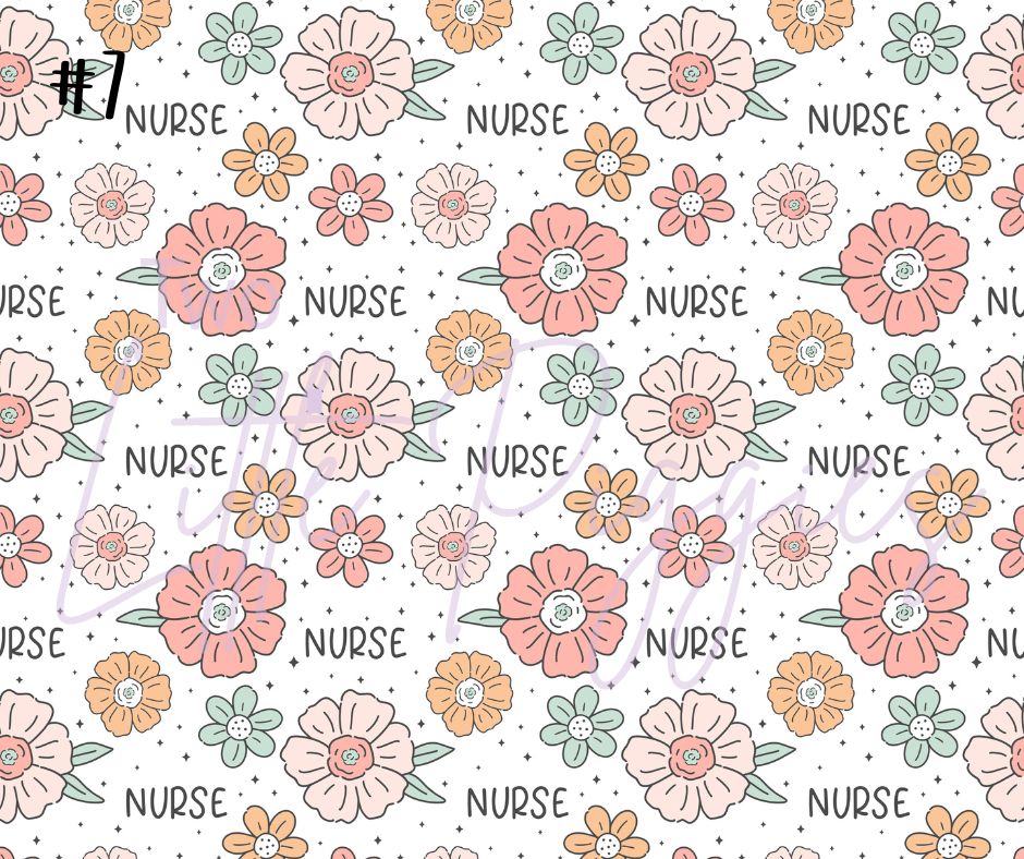 Printed Vinyl - Nurse Life Collection