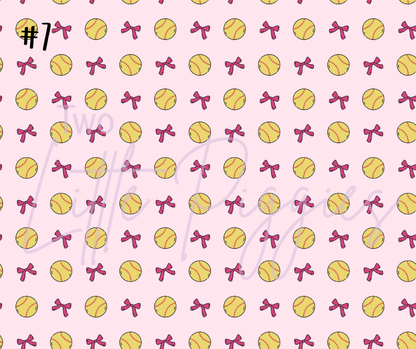 Printed Vinyl - Coquette Softball