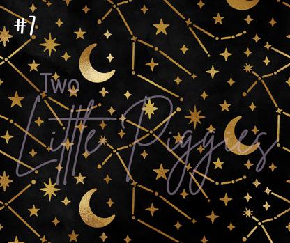 Printed Vinyl - Gemini - Black and Gold