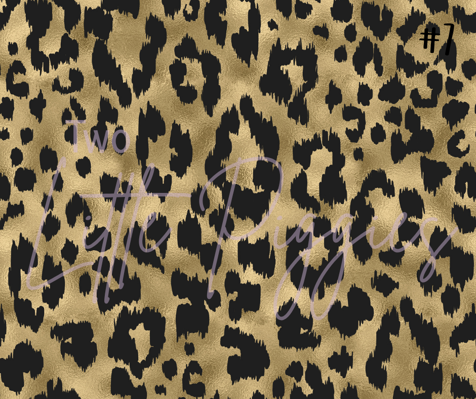 Printed Vinyl - Blush and Gold Leopard