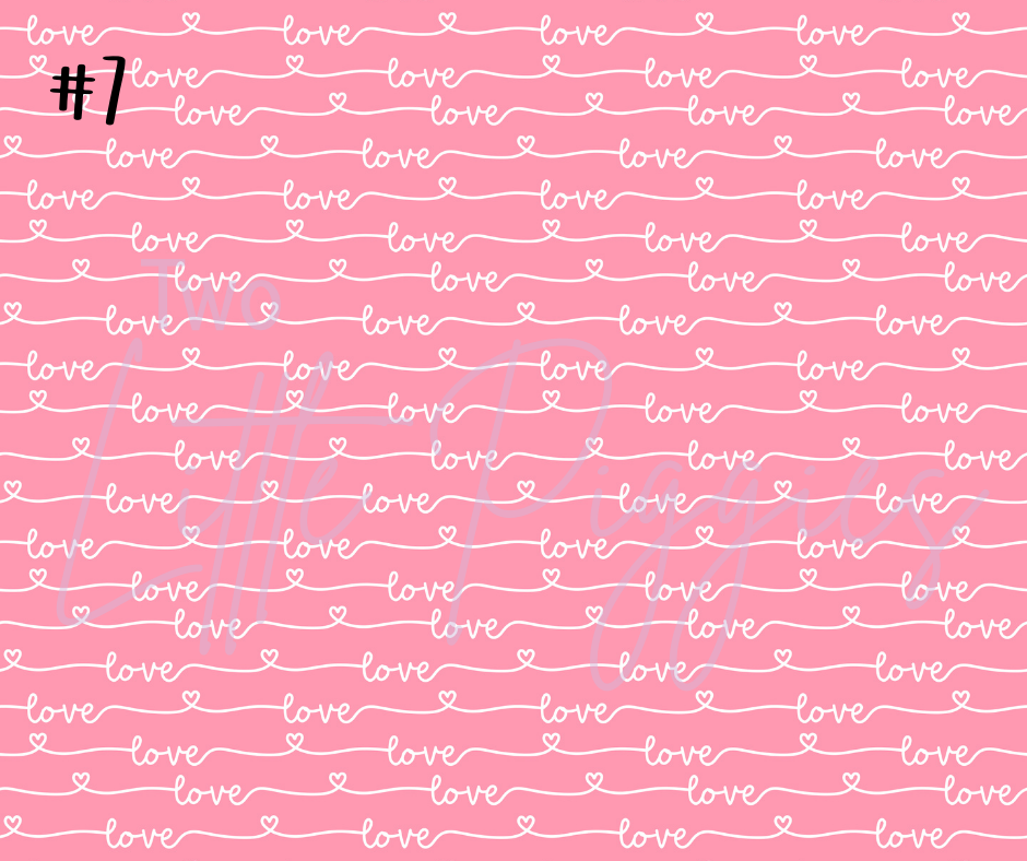 Printed Vinyl - Valentine - Be My Valentine