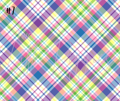 Printed Vinyl - Spring Plaid