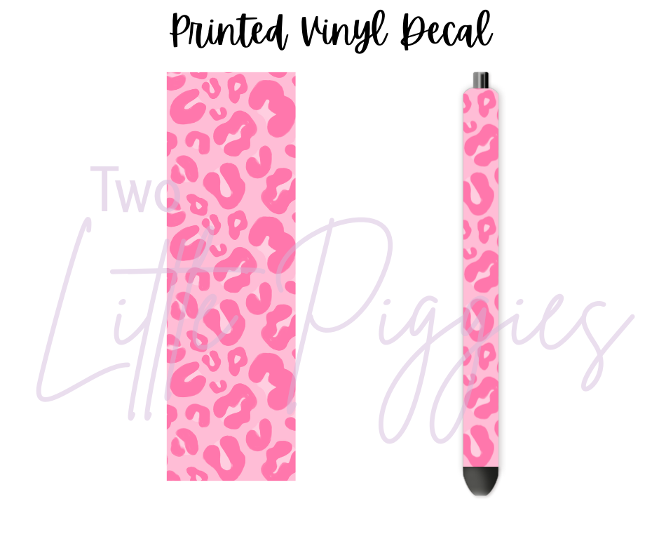 Printed Vinyl - Neon Leopard