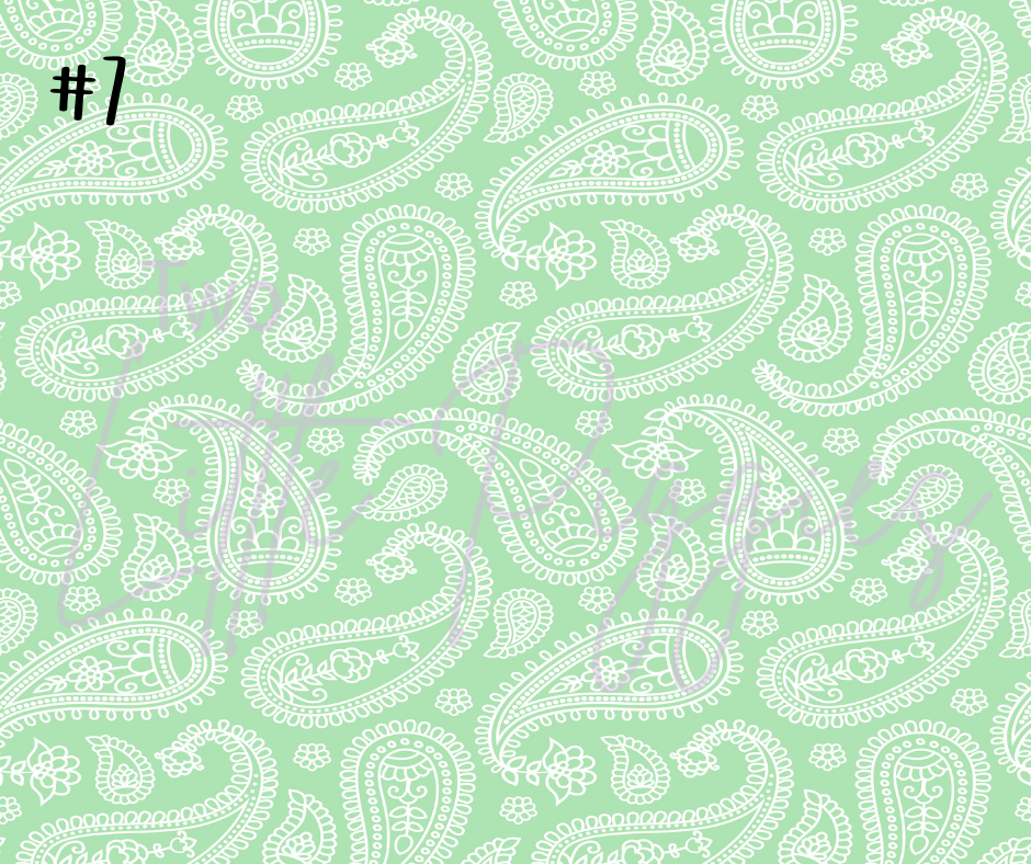 Printed Vinyl - Pastel Paisley