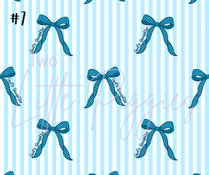 Printed Vinyl - God's Daughter Bows