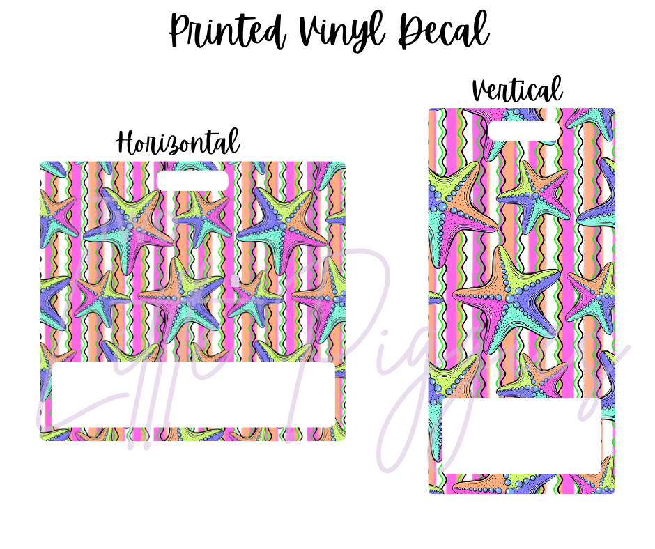 Printed Vinyl - Neon Ocean