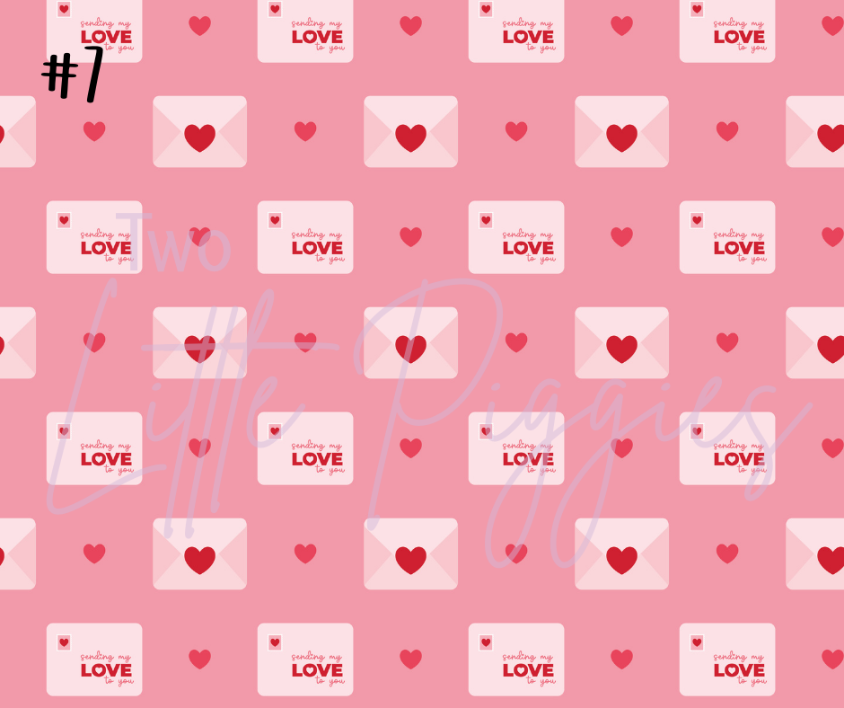 Printed Vinyl - Valentine - Love Letters