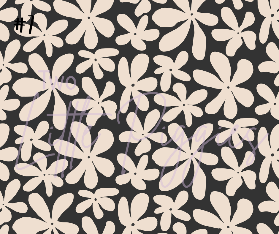 Printed Vinyl - Onyx and Ivory